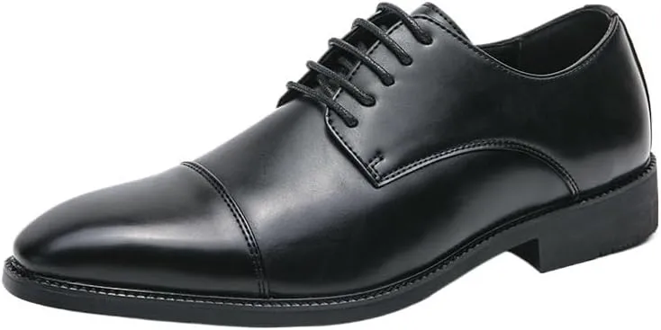 Men's Patent Leather Dress Shoes Mens Formal Business Oxford Shoes Classic Pointed Toe Tuxedo Shoes Comfortable Loafers for Men