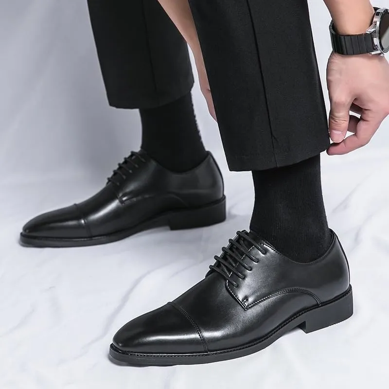 Men's Patent Leather Dress Shoes Mens Formal Business Oxford Shoes Classic Pointed Toe Tuxedo Shoes Comfortable Loafers for Men