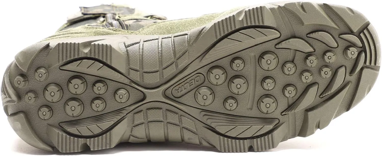 Men's Tactical Boots，High-Tops Special Training Army Shoes Outdoor Climbing Hiking Combat Boots,Green- 46/UK 11.5/US 12
