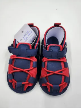 Navy   Red Sandals