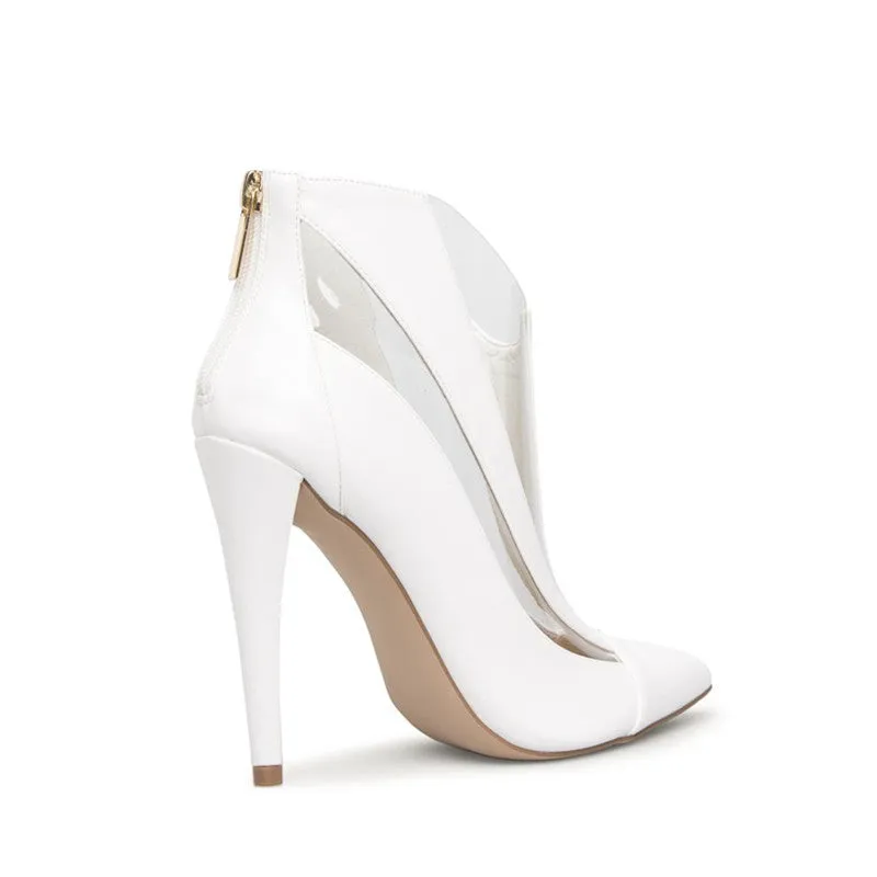 Pointed Transparent Hollow Cool Boots