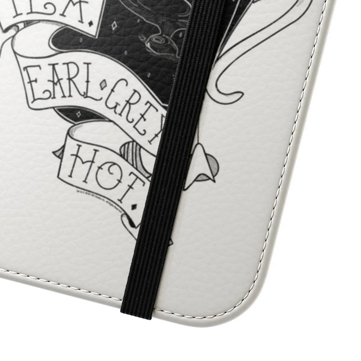 "Artsy Star Trek Next Generation Inspired Phone Case with Earl Grey Cup"