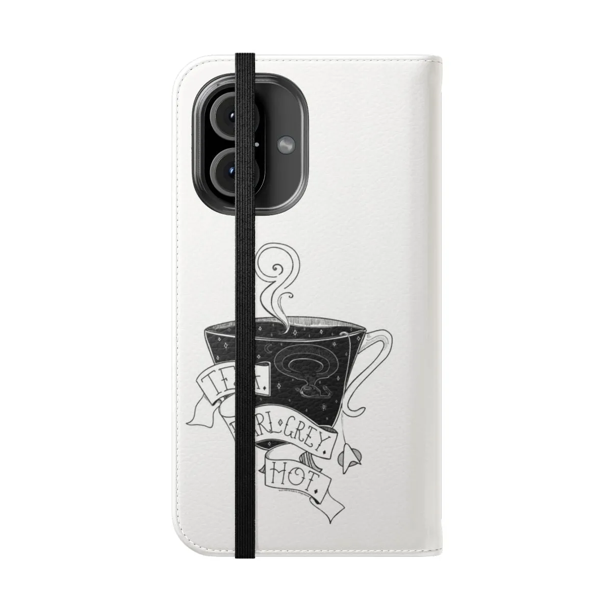 "Artsy Star Trek Next Generation Inspired Phone Case with Earl Grey Cup"