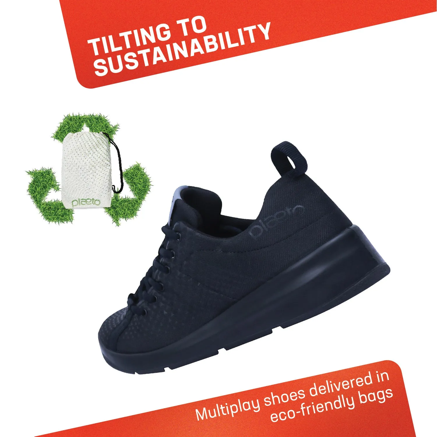 Revive Men's Sports Shoes - Black