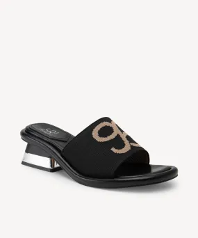 Round Toe Metal Heeled Sandals