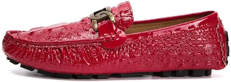 Santimon Mens Casual Leather Penny Loafers Slip on Moccasins Shoes Lightweight Driving Boat Shoes