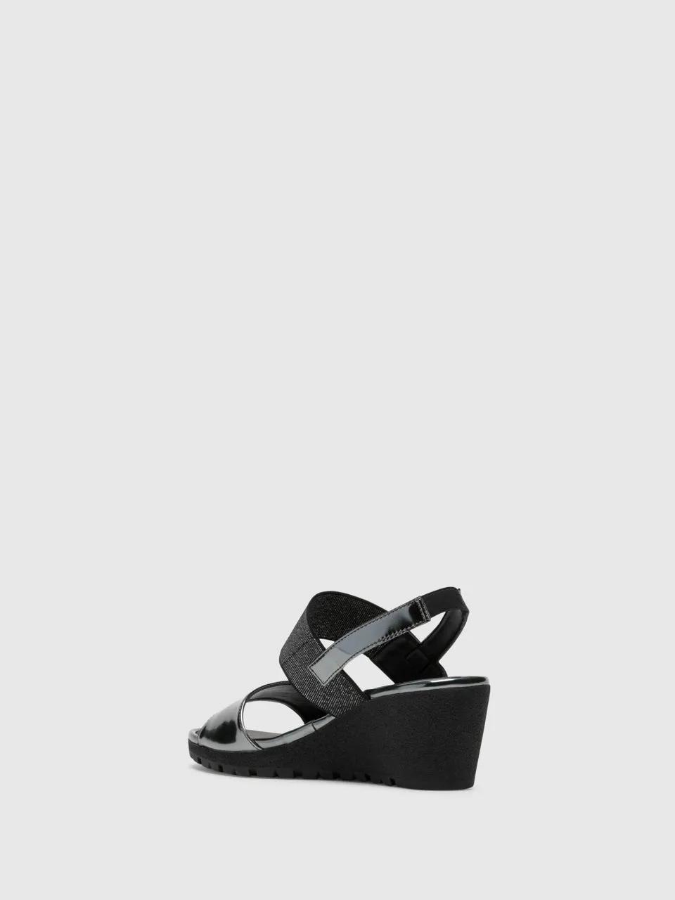 Silver Wedge Sandals