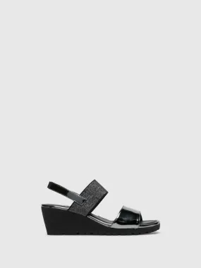 Silver Wedge Sandals