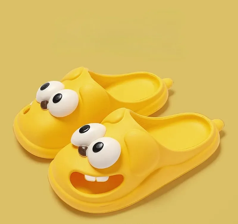 SMILEPAWS Comfy, Cartoon Dog Slippers
