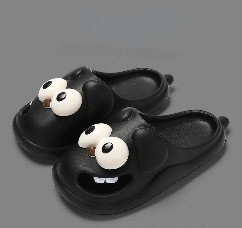SMILEPAWS Comfy, Cartoon Dog Slippers