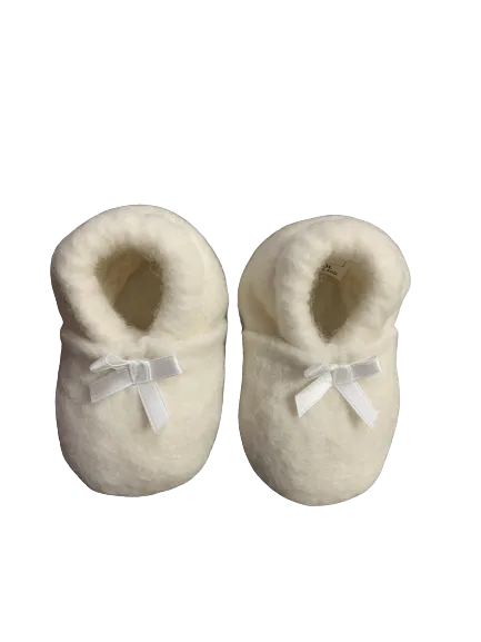 Snuggly Baby Booties - Natural