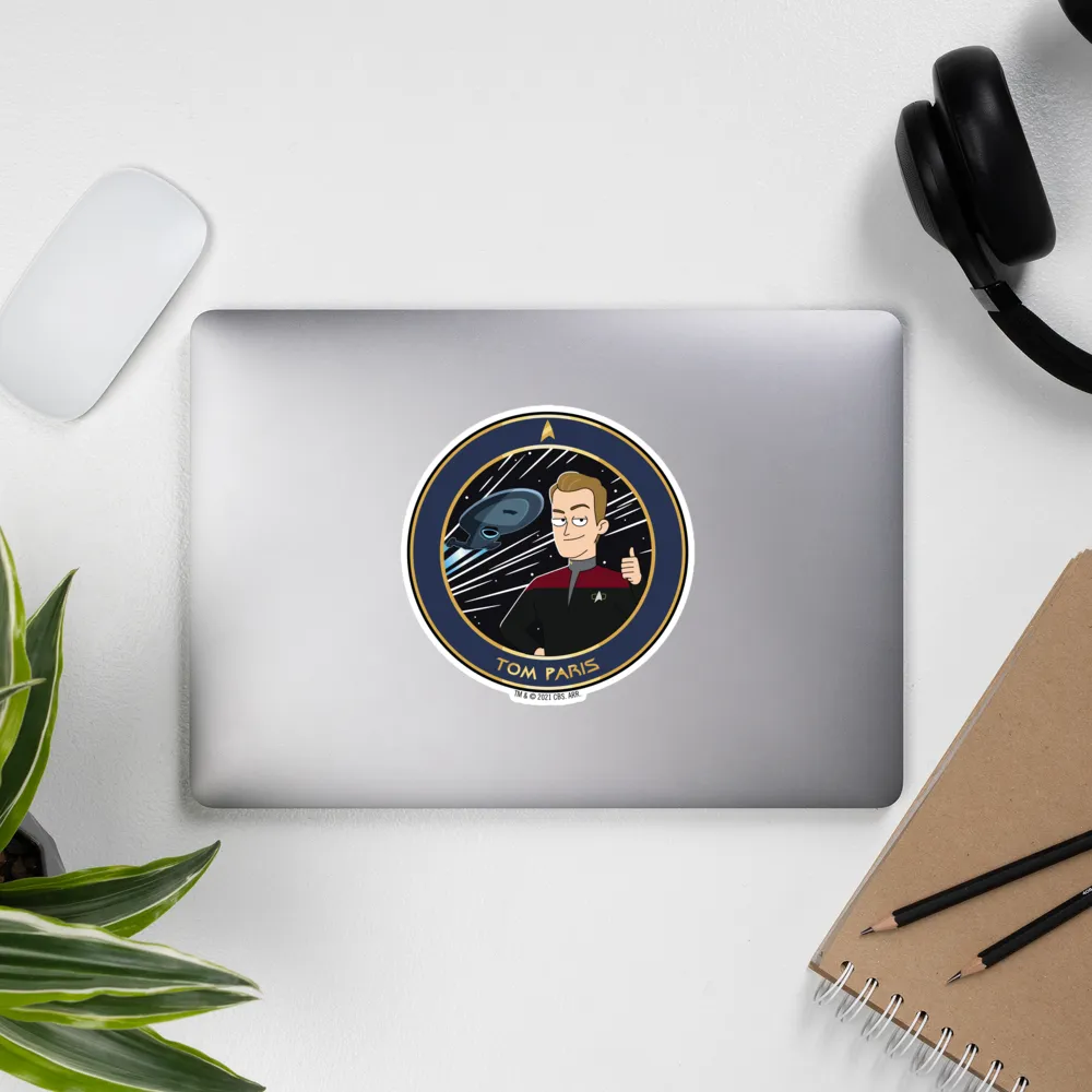 Star Trek: Lower Decks Tom Paris Plate Die Cut Sticker