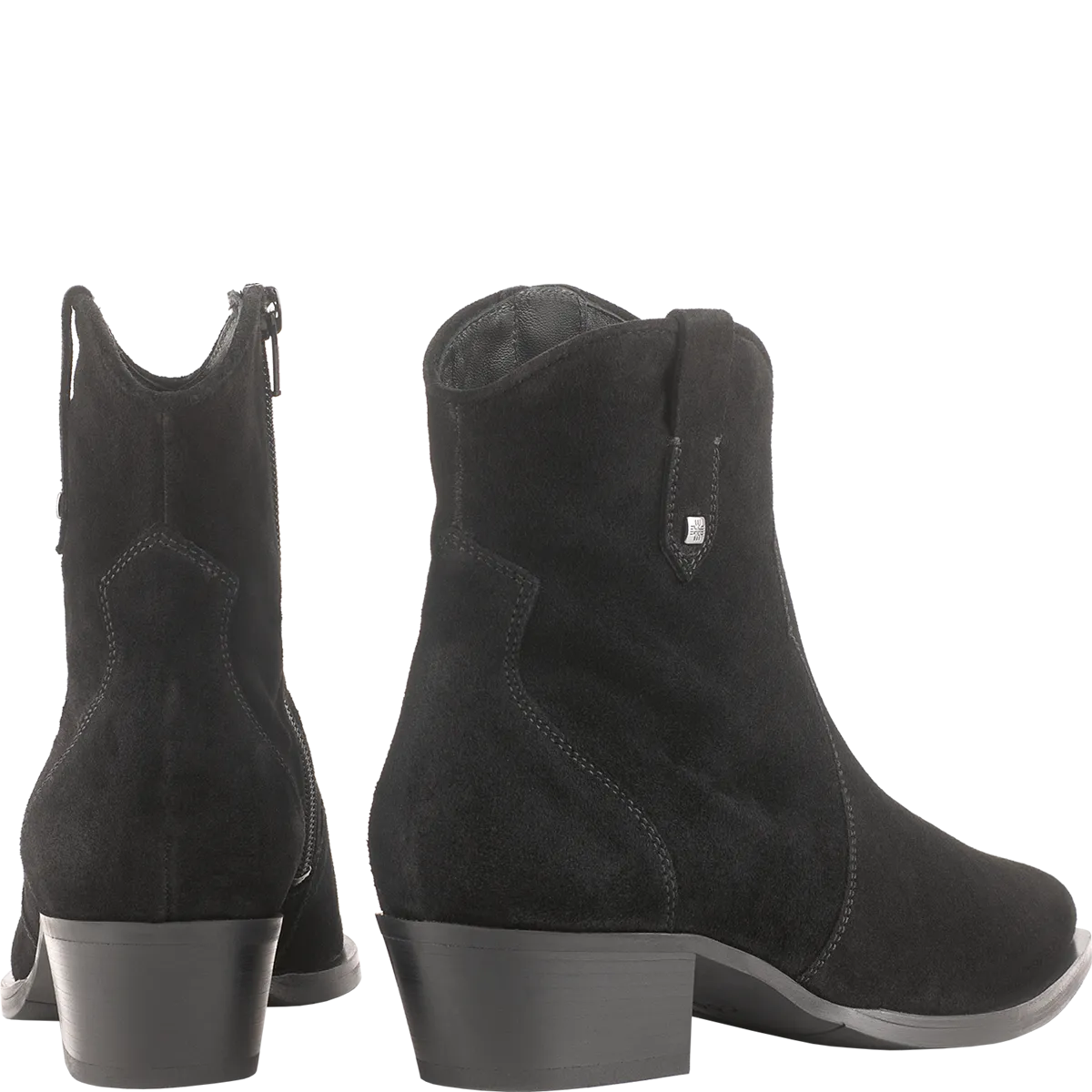Tate Cowboy Style Boots Black