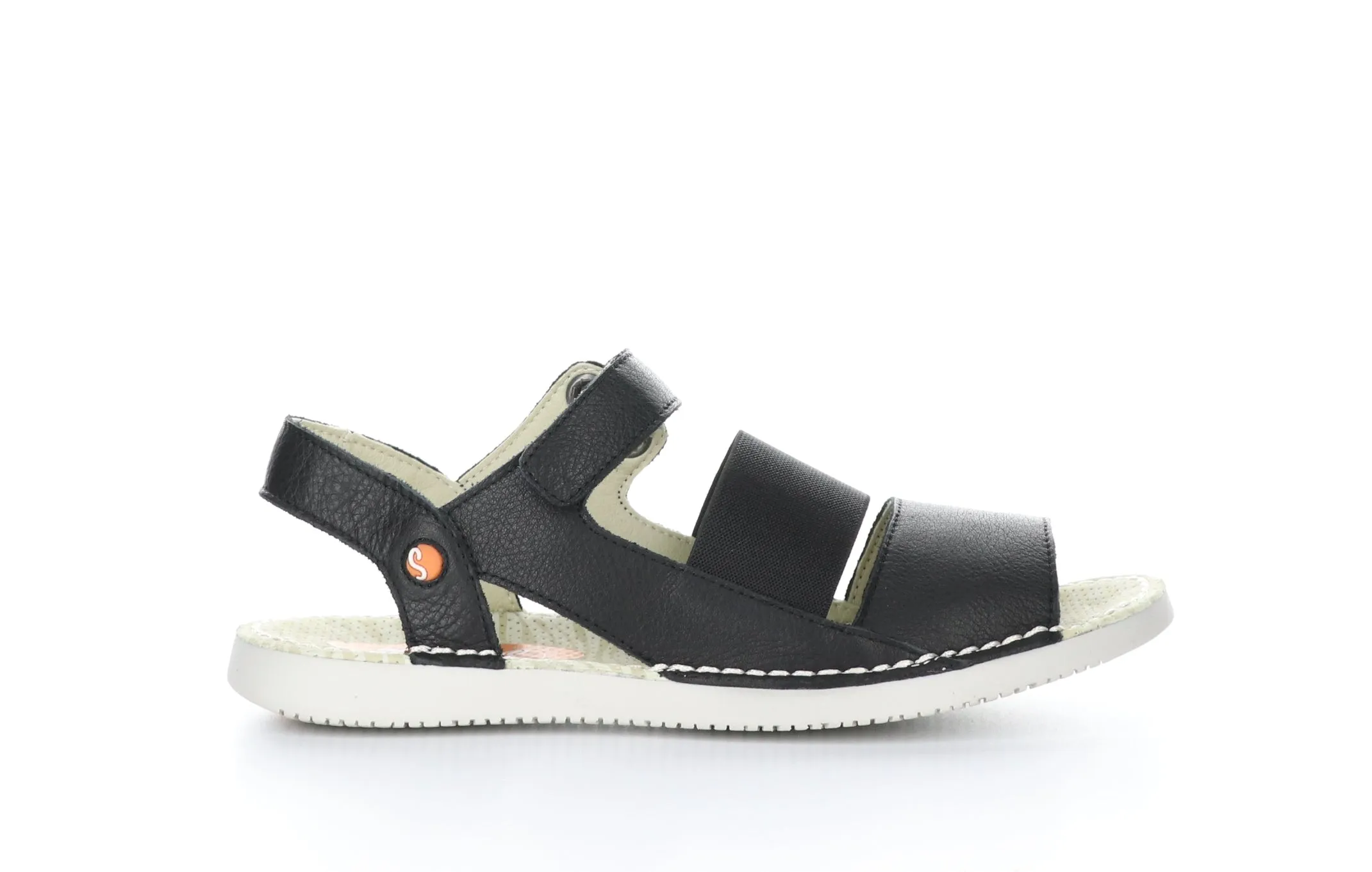 TIAN636SOF Black Velcro Sandals