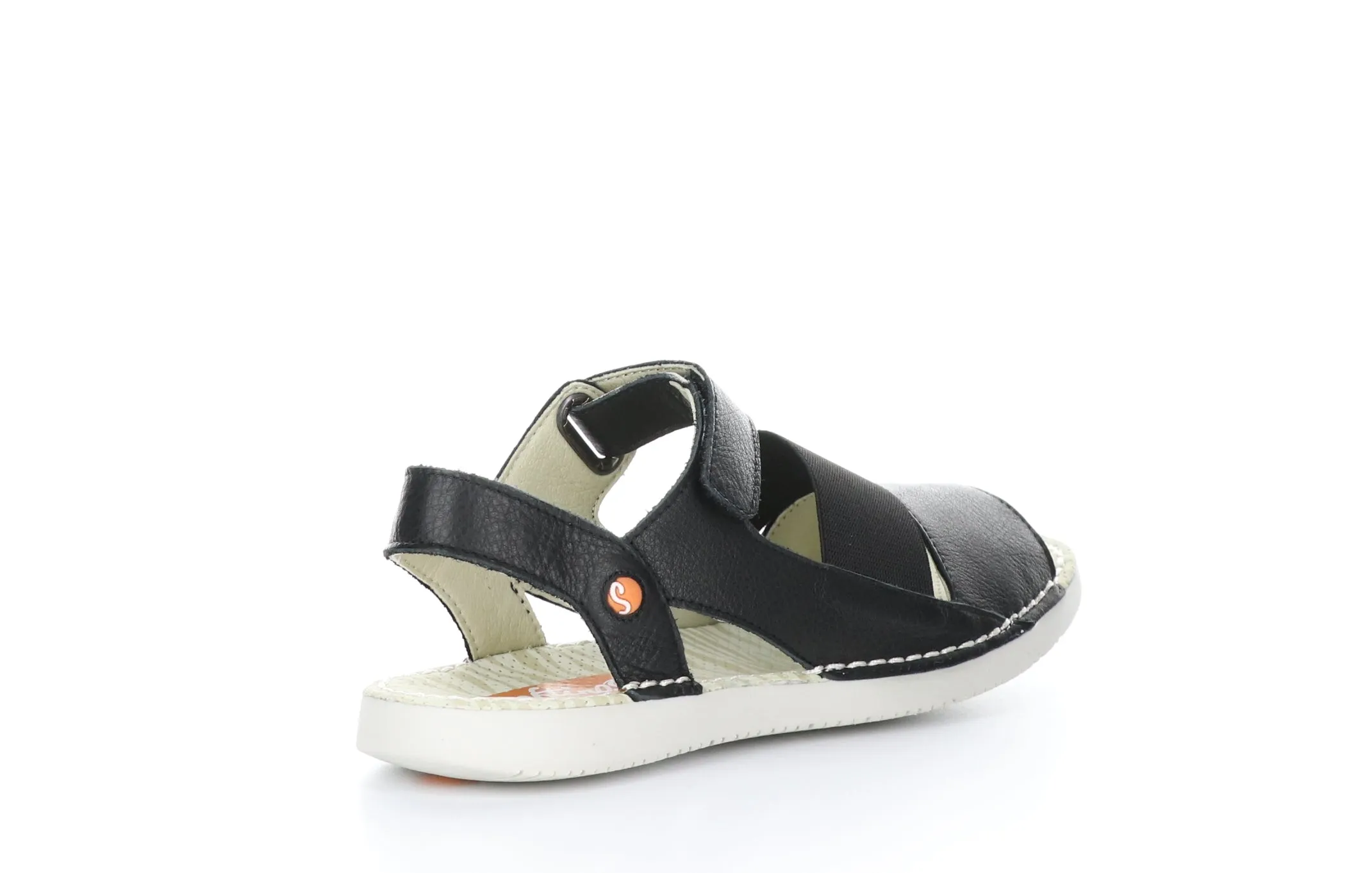 TIAN636SOF Black Velcro Sandals