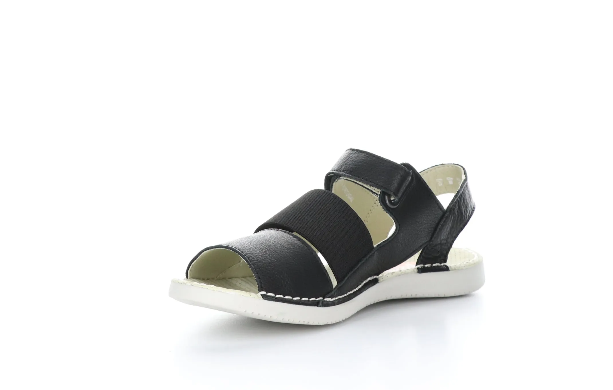 TIAN636SOF Black Velcro Sandals