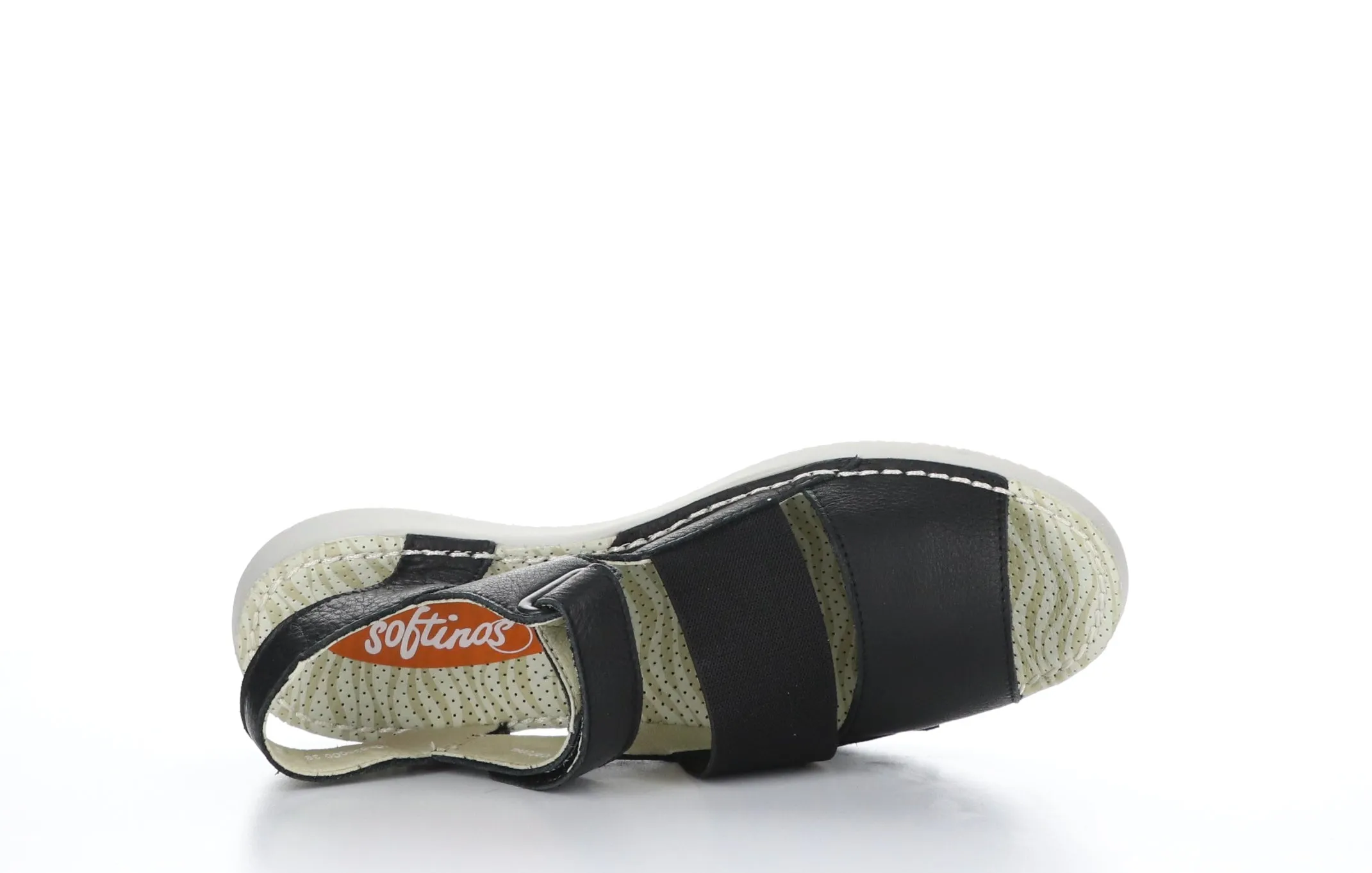 TIAN636SOF Black Velcro Sandals