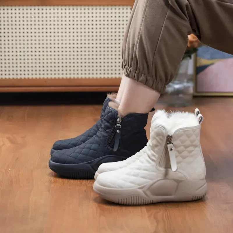 Women Thick Bottom Side Chain Warm Comfortable Snow Boots