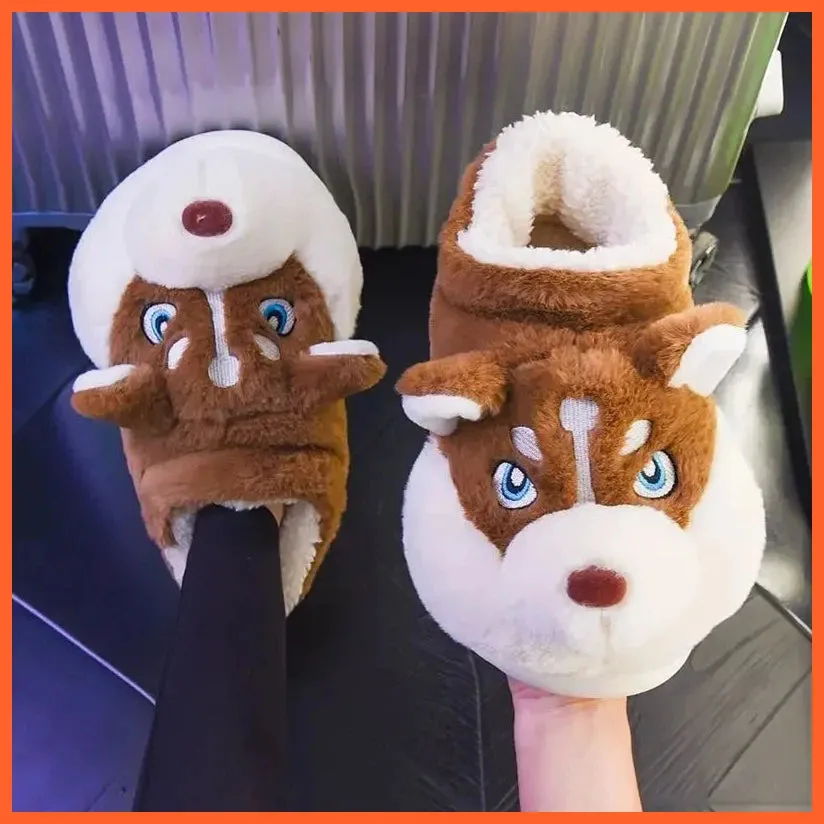 Women Winter Warm Cotton Slippers  | Plush Lining Indoor Couple Home Slipper