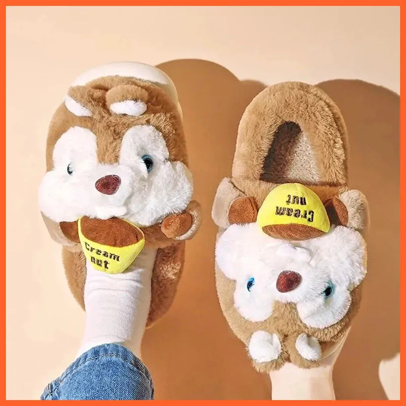 Women Winter Warm Cotton Slippers  | Plush Lining Indoor Couple Home Slipper