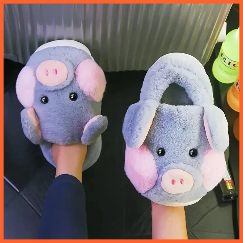 Women Winter Warm Cotton Slippers  | Plush Lining Indoor Couple Home Slipper