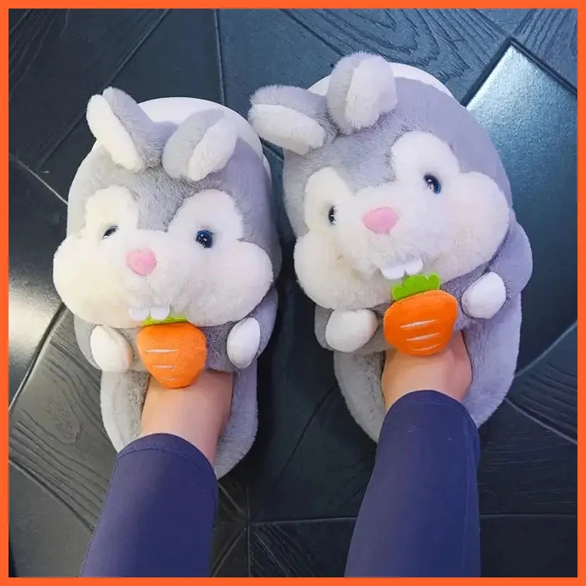 Women Winter Warm Cotton Slippers  | Plush Lining Indoor Couple Home Slipper