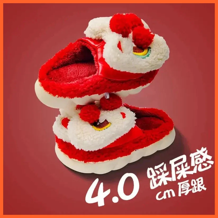 Women Winter Warm Cotton Slippers  | Plush Lining Indoor Couple Home Slipper