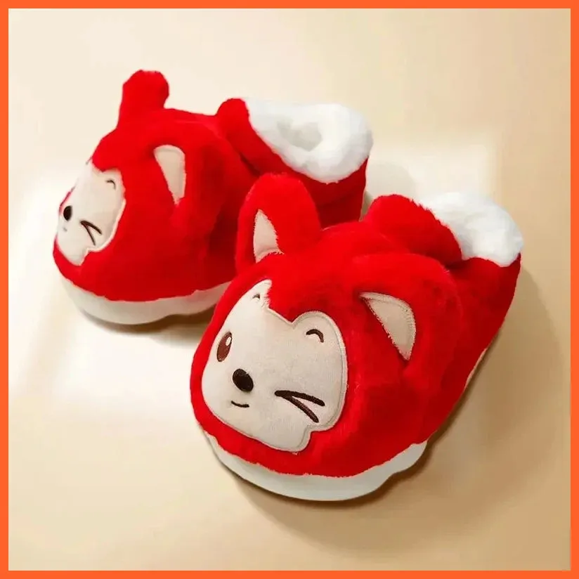 Women Winter Warm Cotton Slippers  | Plush Lining Indoor Couple Home Slipper