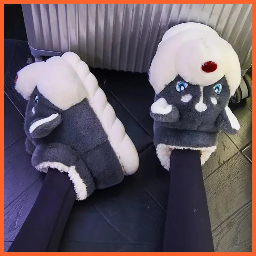 Women Winter Warm Cotton Slippers  | Plush Lining Indoor Couple Home Slipper