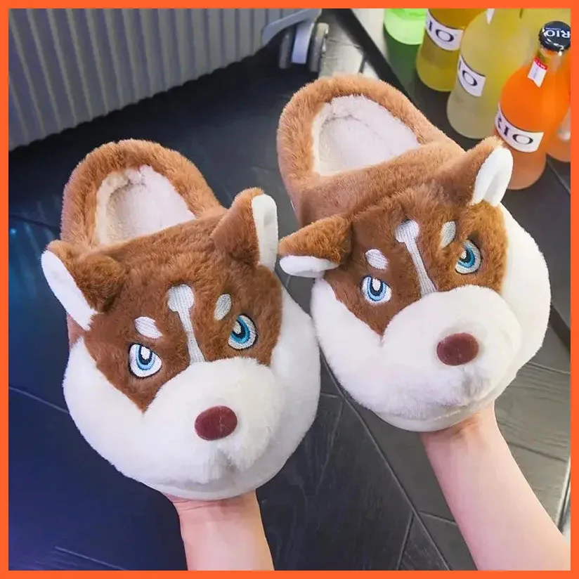 Women Winter Warm Cotton Slippers  | Plush Lining Indoor Couple Home Slipper