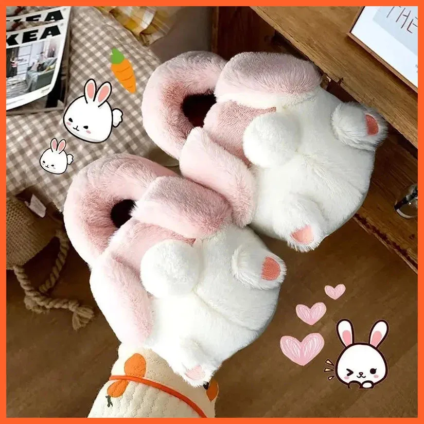 Women Winter Warm Cotton Slippers  | Plush Lining Indoor Couple Home Slipper