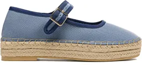 Women's Mary Jane Woven Espadrilles Ballet Flats for Women Outsole Canvas Summer Ballerina Flats.