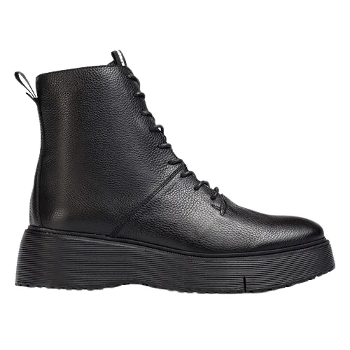 Wonders Platform Ankle Boots - A-9350 - Black