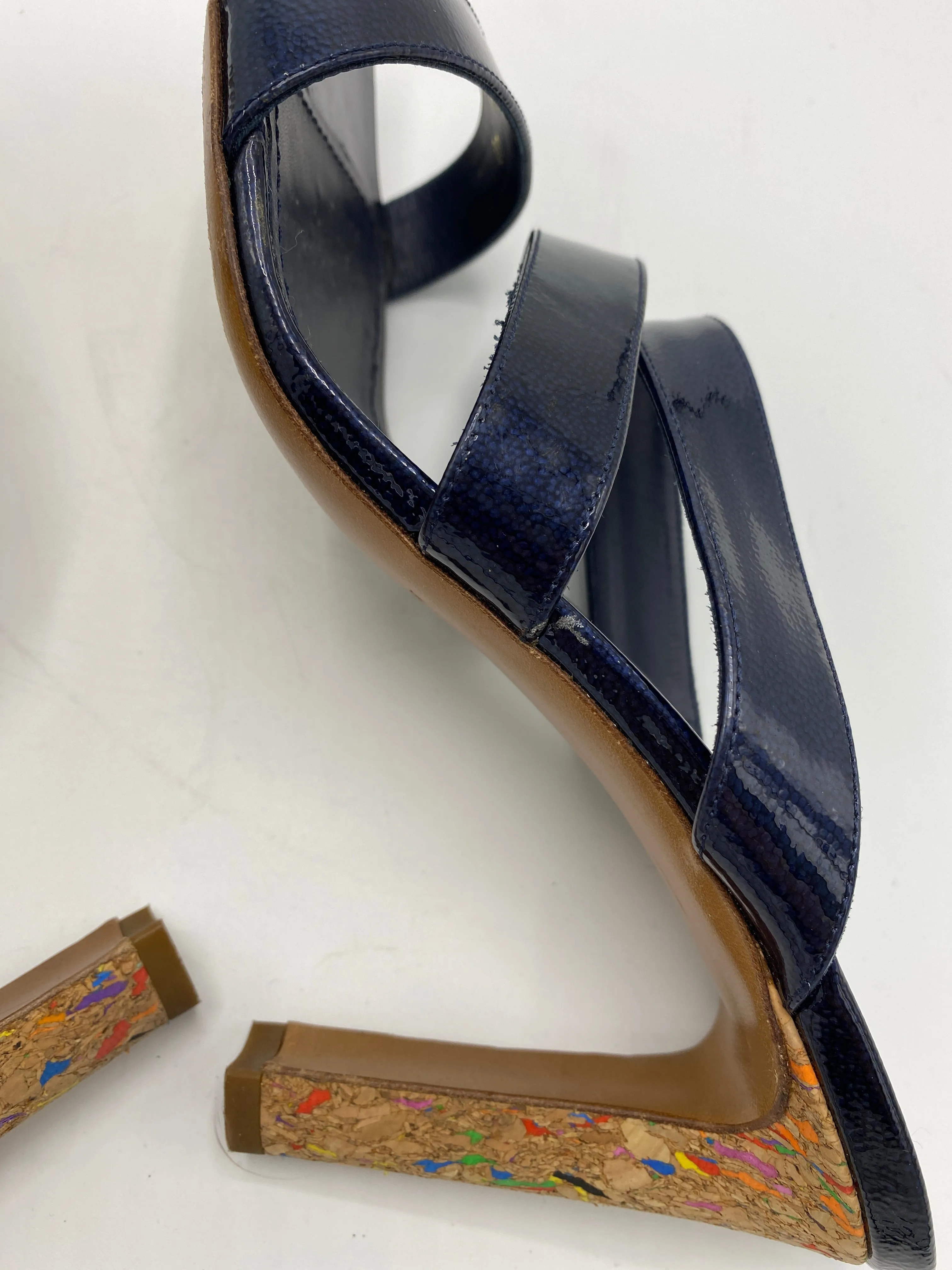 Yves Saint Laurent Multicolor Cork Sandals