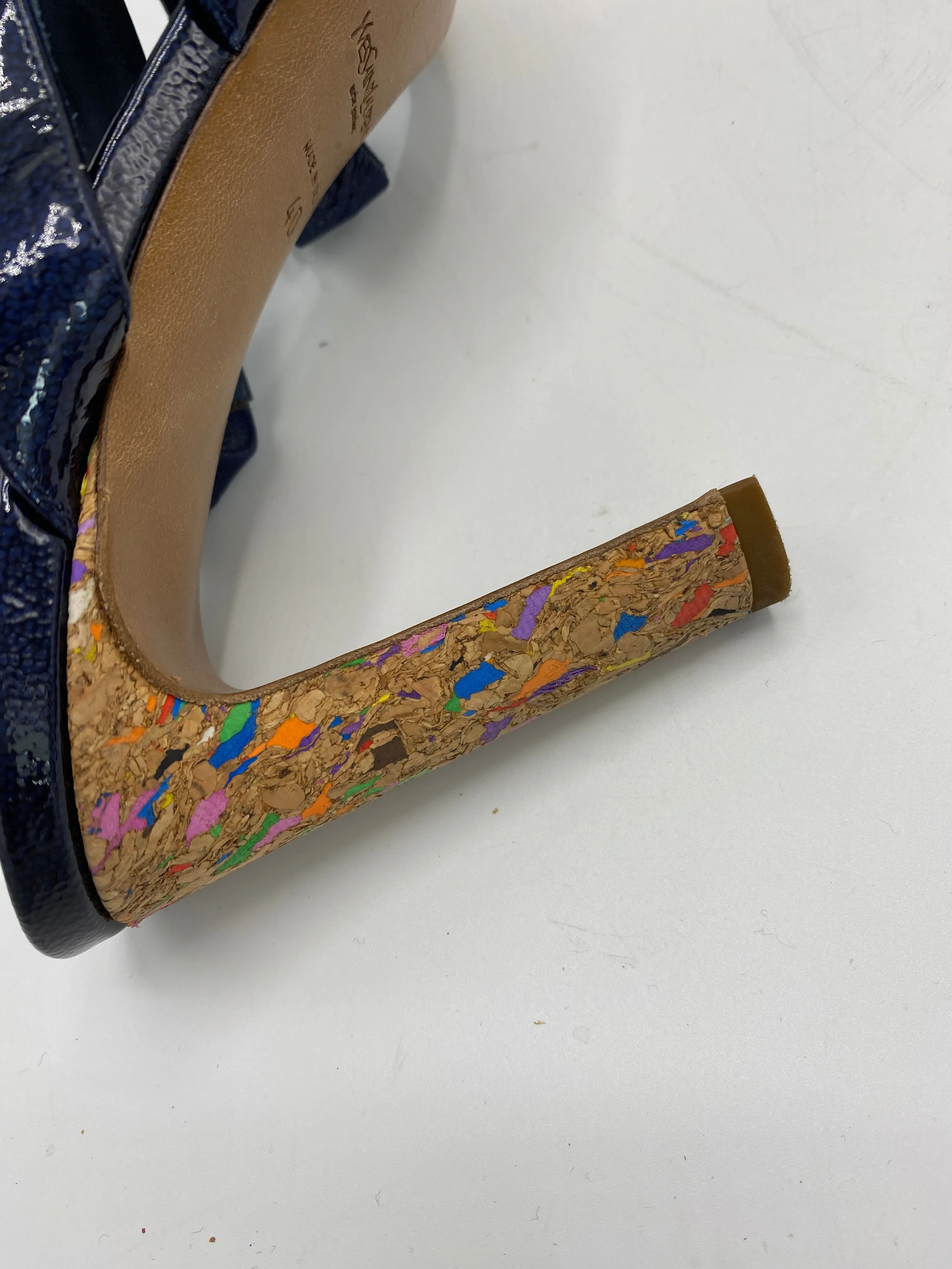 Yves Saint Laurent Multicolor Cork Sandals