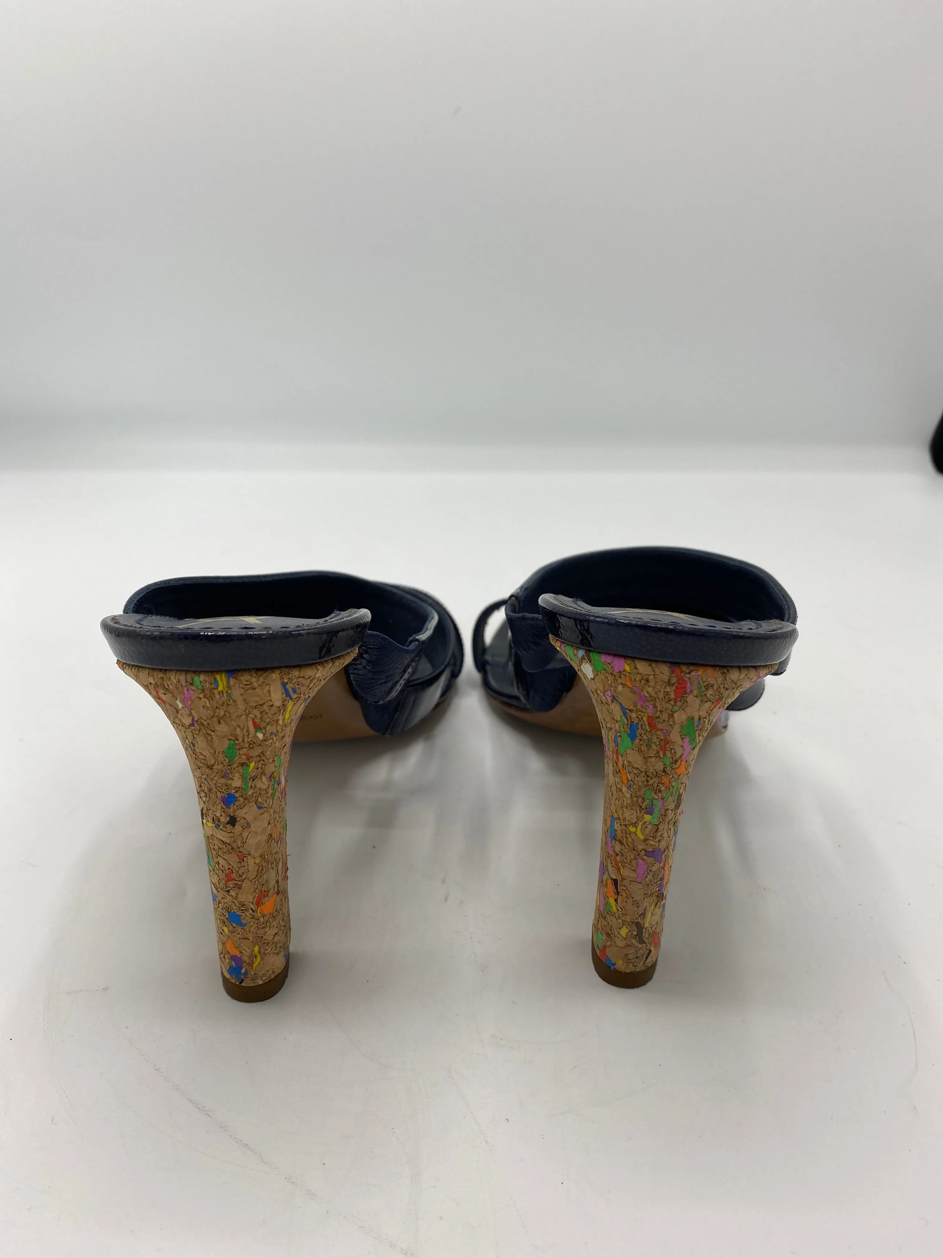 Yves Saint Laurent Multicolor Cork Sandals