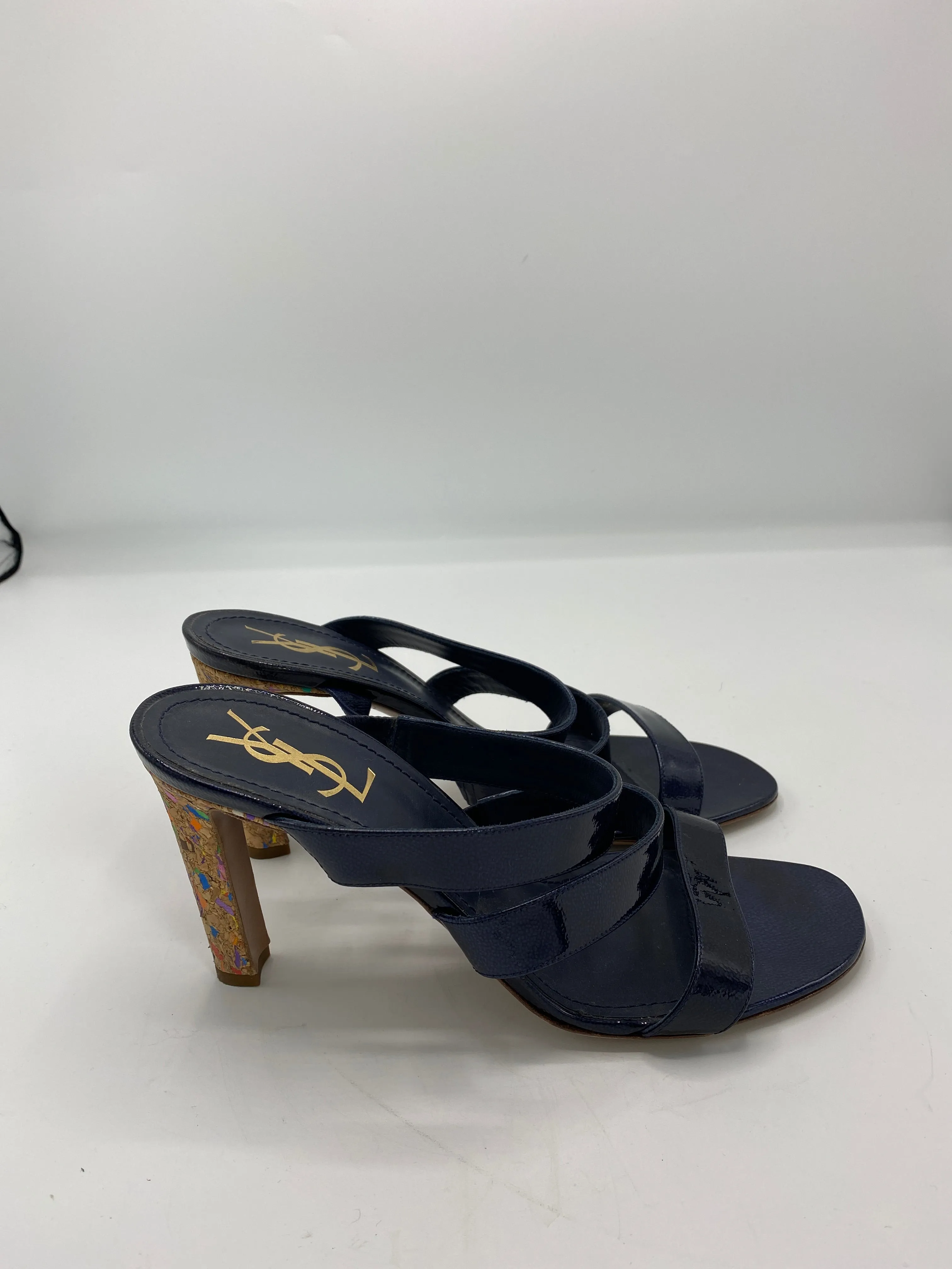 Yves Saint Laurent Multicolor Cork Sandals