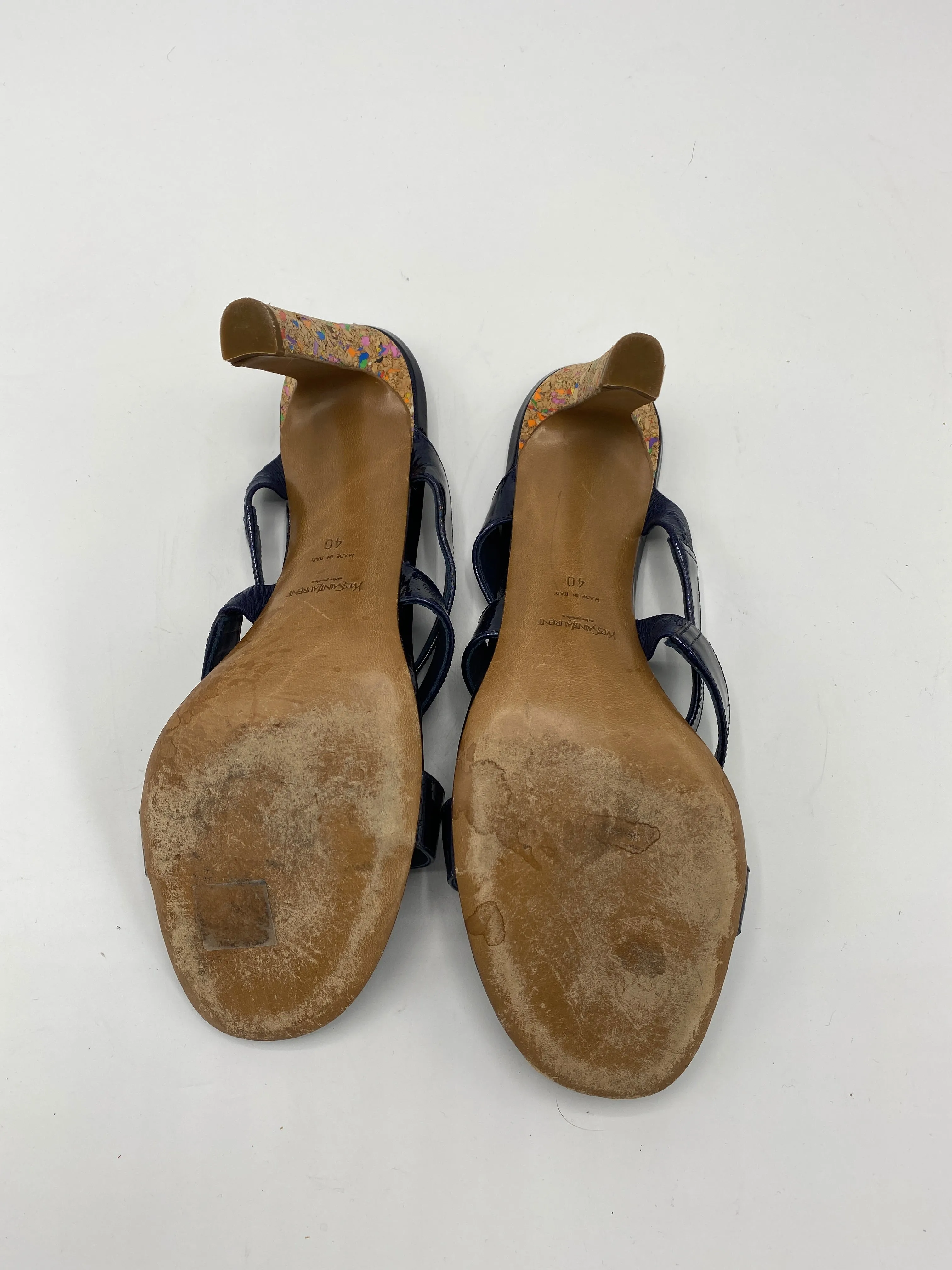 Yves Saint Laurent Multicolor Cork Sandals